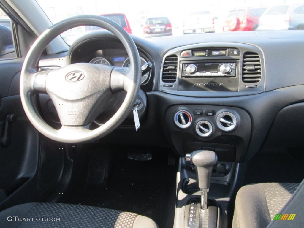 2010 Accent GS 3 Door - Dark Sapphire Blue / Black photo #16