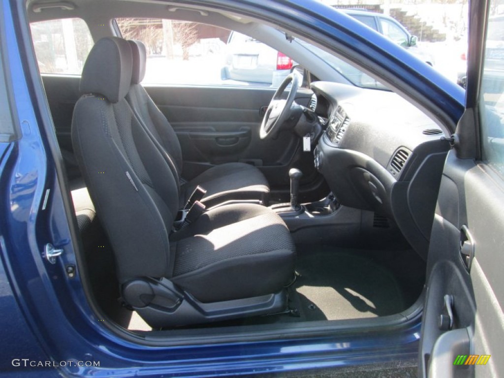 2010 Accent GS 3 Door - Dark Sapphire Blue / Black photo #17