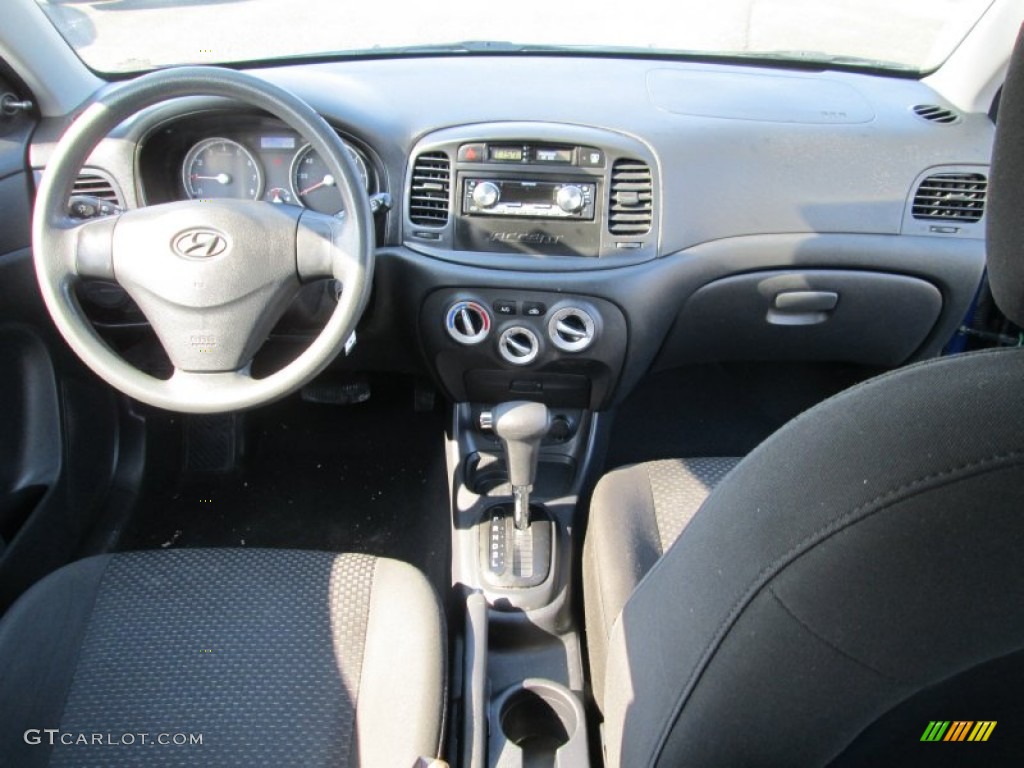 2010 Accent GS 3 Door - Dark Sapphire Blue / Black photo #20