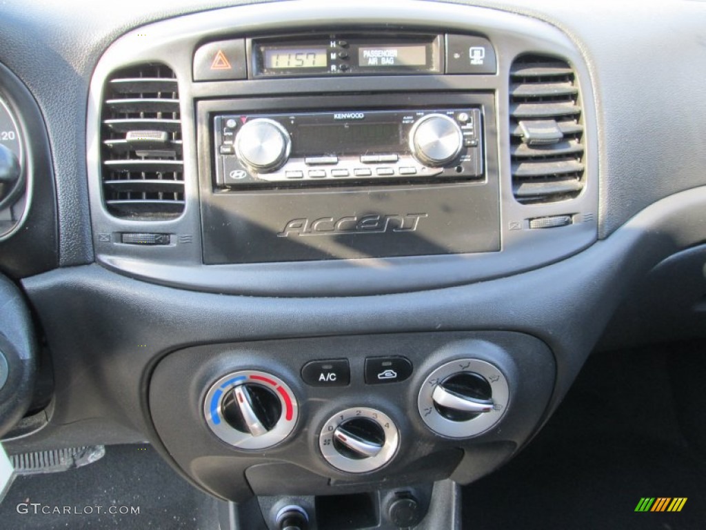 2010 Accent GS 3 Door - Dark Sapphire Blue / Black photo #21