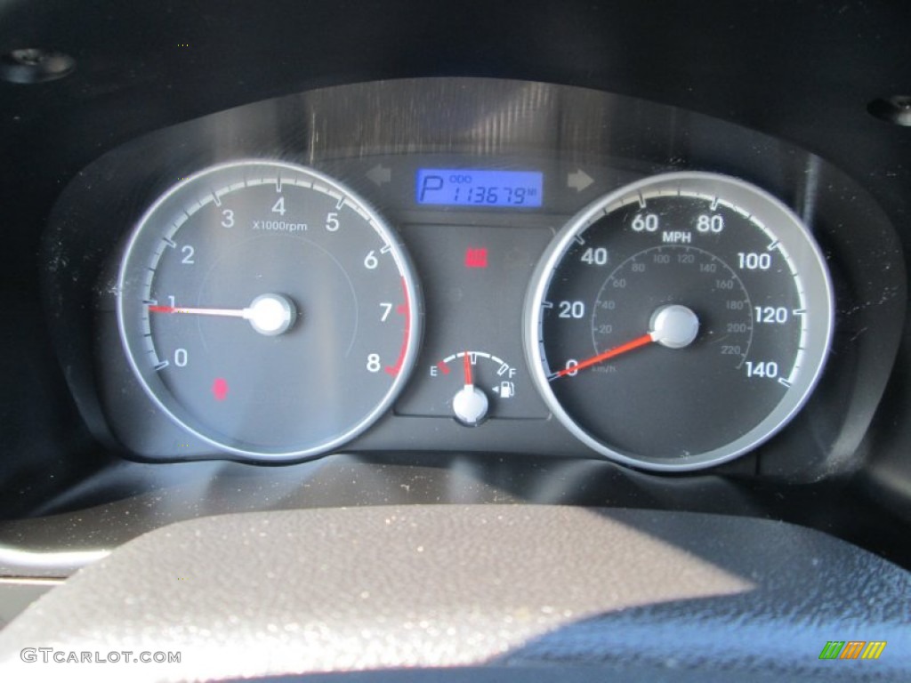 2010 Accent GS 3 Door - Dark Sapphire Blue / Black photo #23