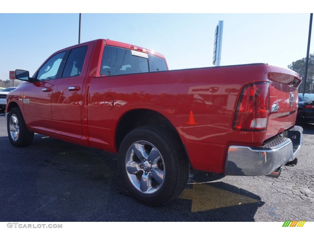 2014 1500 Big Horn Quad Cab 4x4 - Flame Red / Black/Diesel Gray photo #5