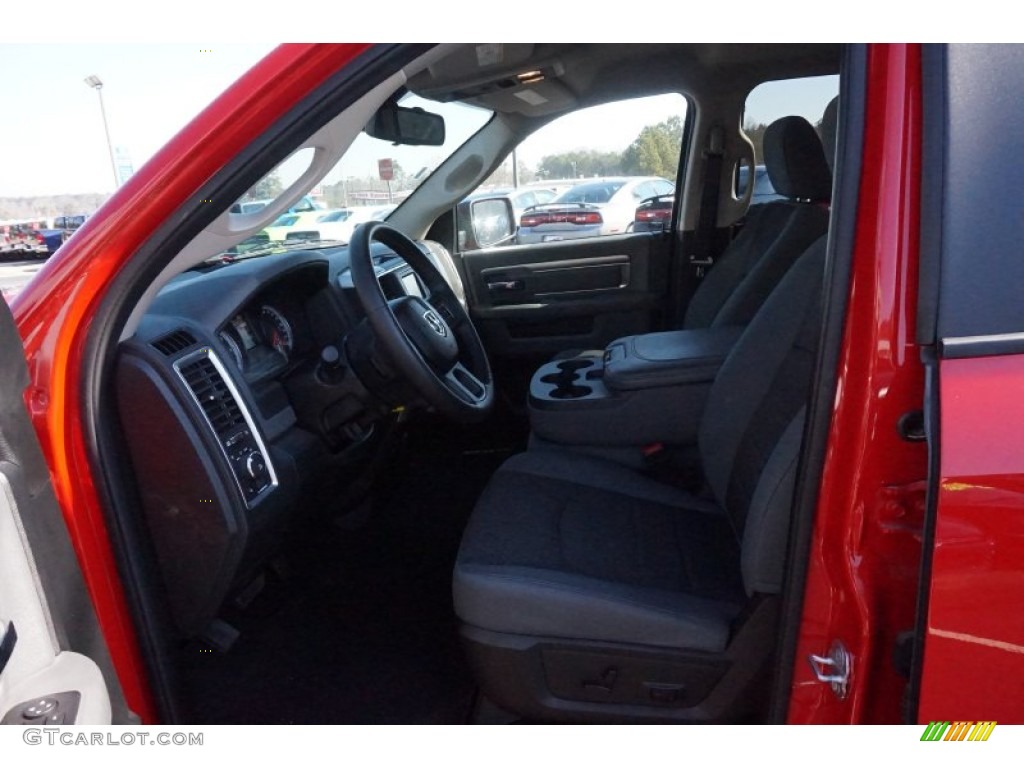 2014 1500 Big Horn Quad Cab 4x4 - Flame Red / Black/Diesel Gray photo #9