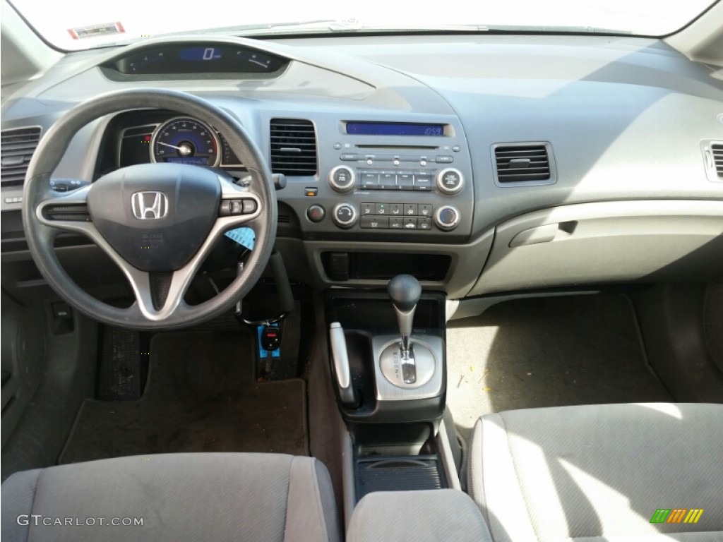 2009 Honda Civic LX Sedan Gray Dashboard Photo #101861770
