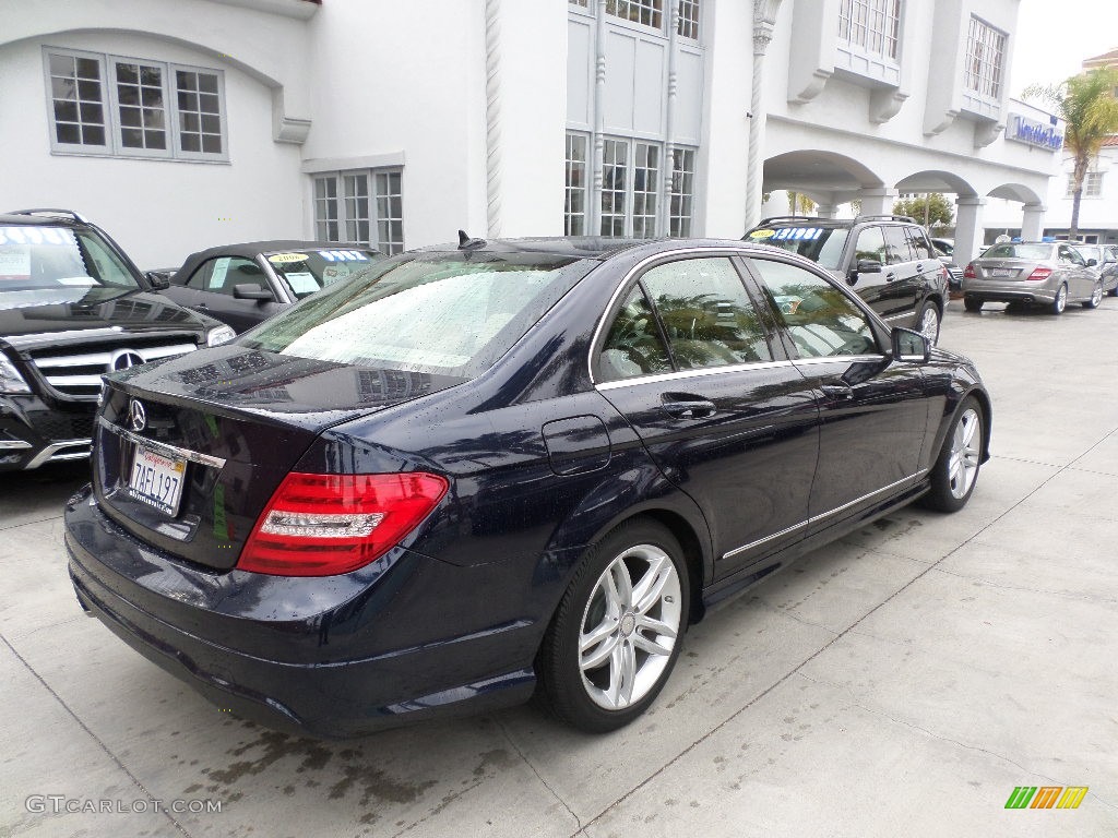 2013 C 250 Sport - Lunar Blue Metallic / Almond Beige photo #2