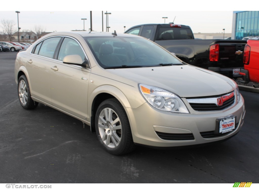 2009 Aura Hybrid - Gold Mist Metallic / Tan photo #2