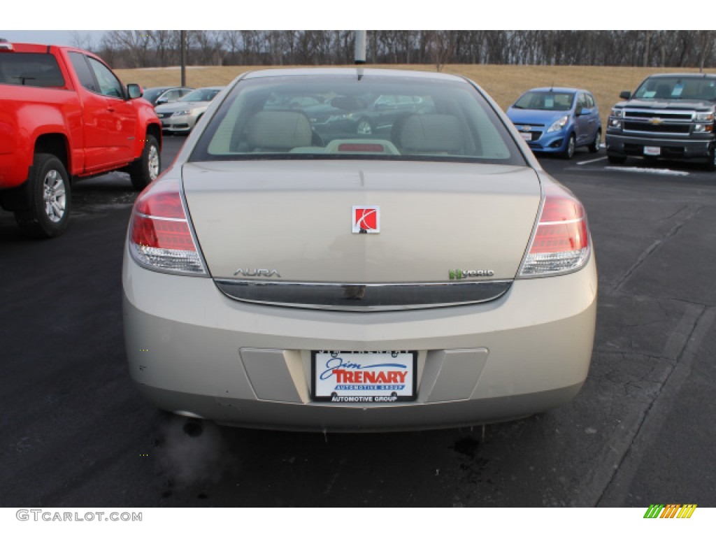 2009 Aura Hybrid - Gold Mist Metallic / Tan photo #5