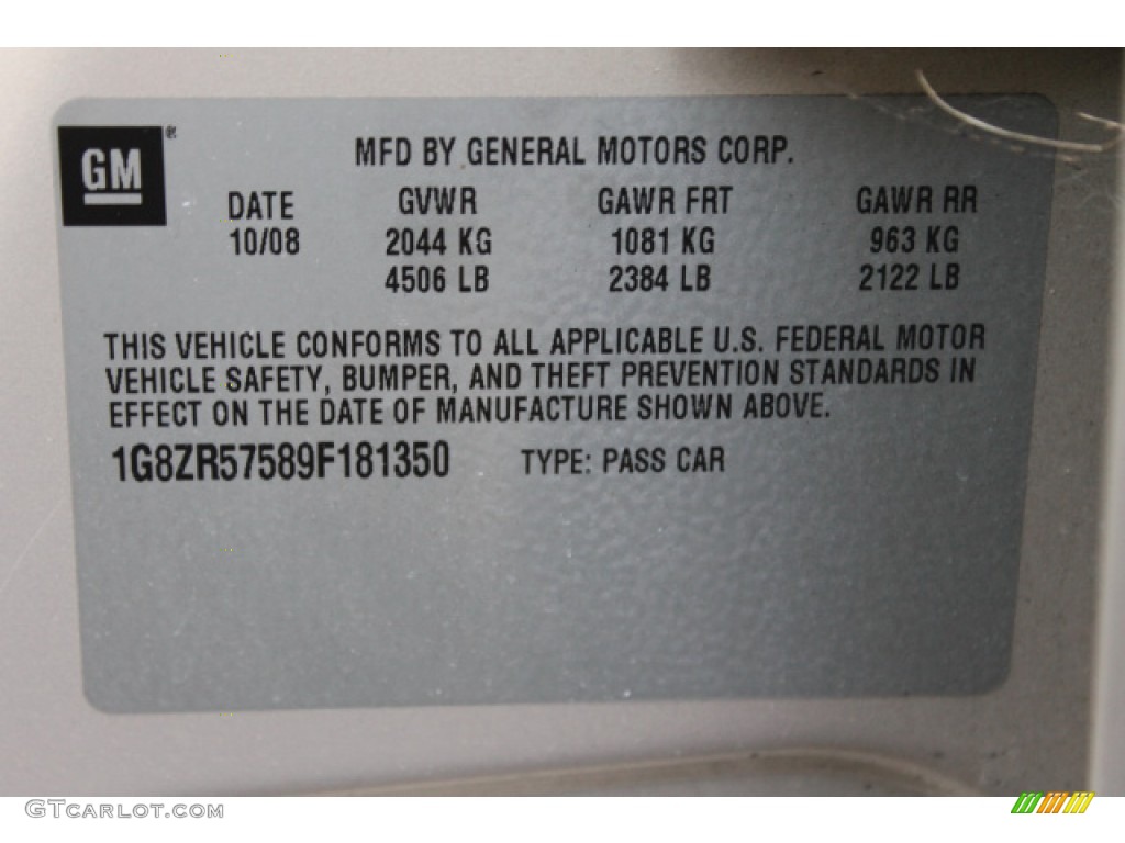 2009 Aura Hybrid - Gold Mist Metallic / Tan photo #16
