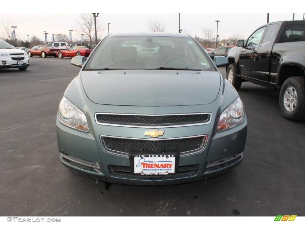 2009 Malibu LT Sedan - Silver Moss Metallic / Ebony photo #7