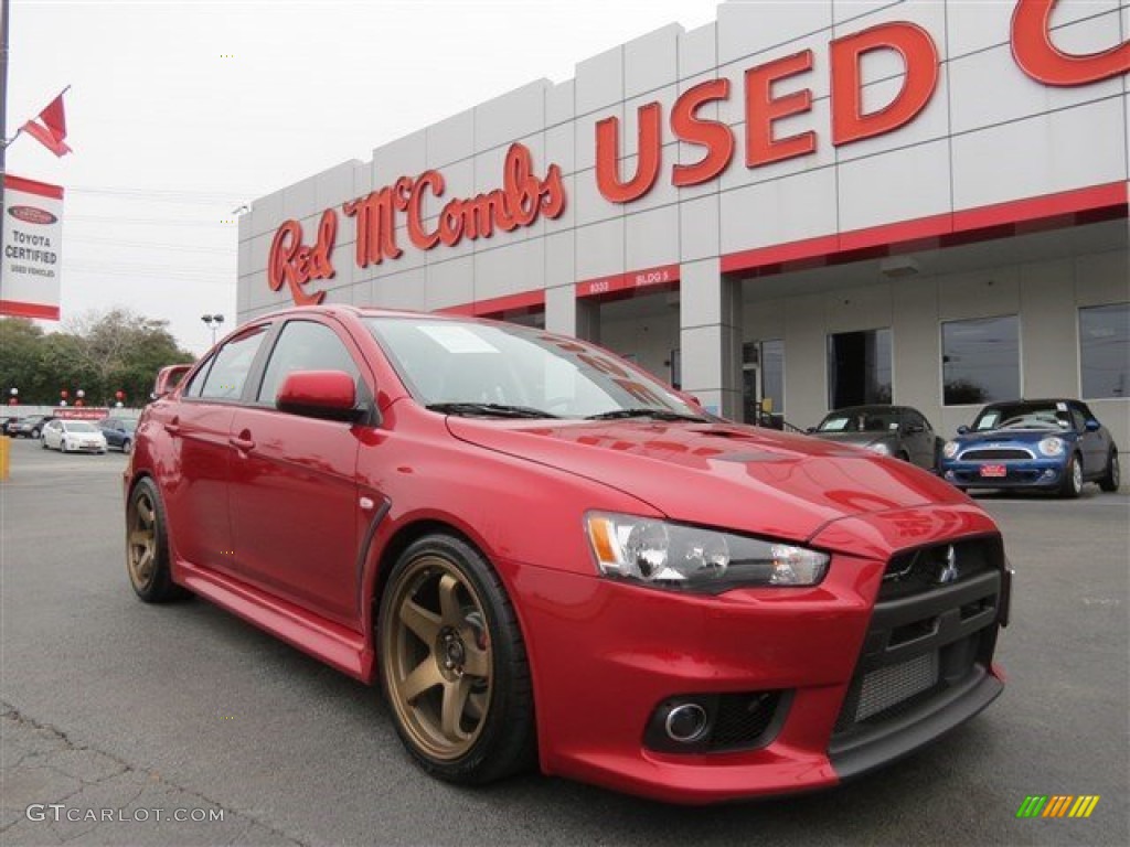 2014 Lancer Evolution GSR - Rally Red Metallic / Black photo #1