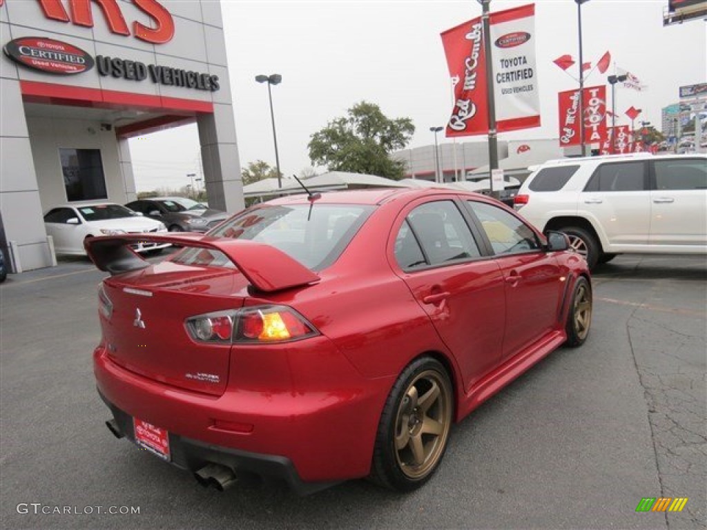 2014 Lancer Evolution GSR - Rally Red Metallic / Black photo #7