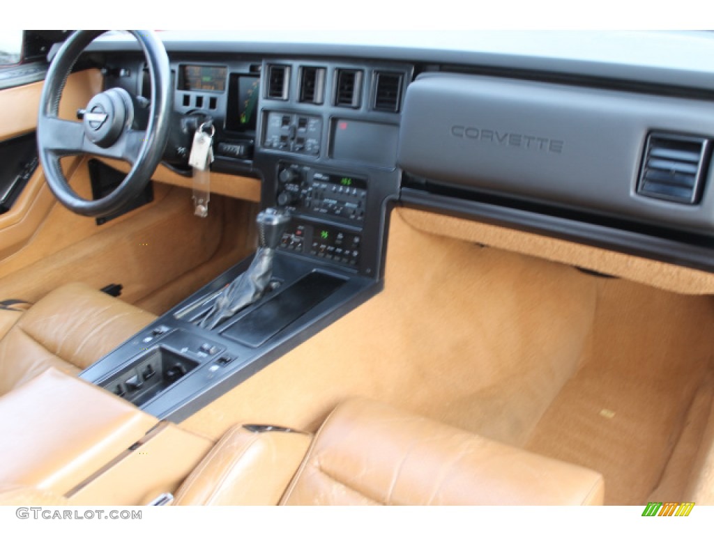 1988 Chevrolet Corvette Convertible Saddle Dashboard Photo #101864230