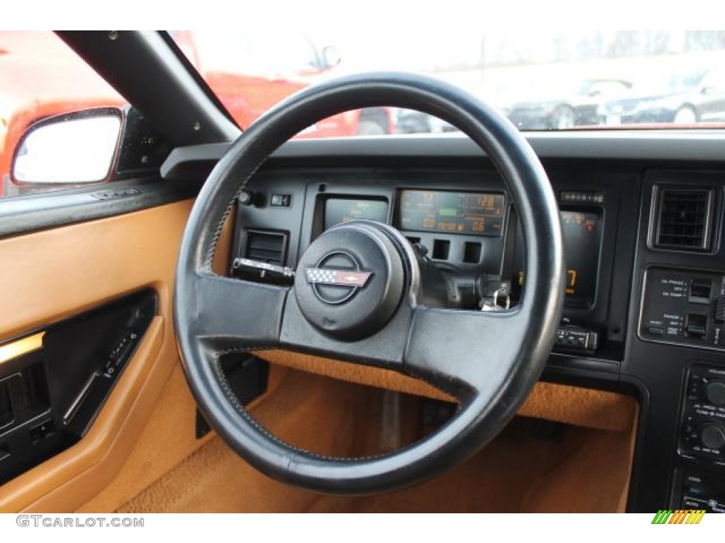 1988 Corvette Convertible - Dark Red Metallic / Saddle photo #10