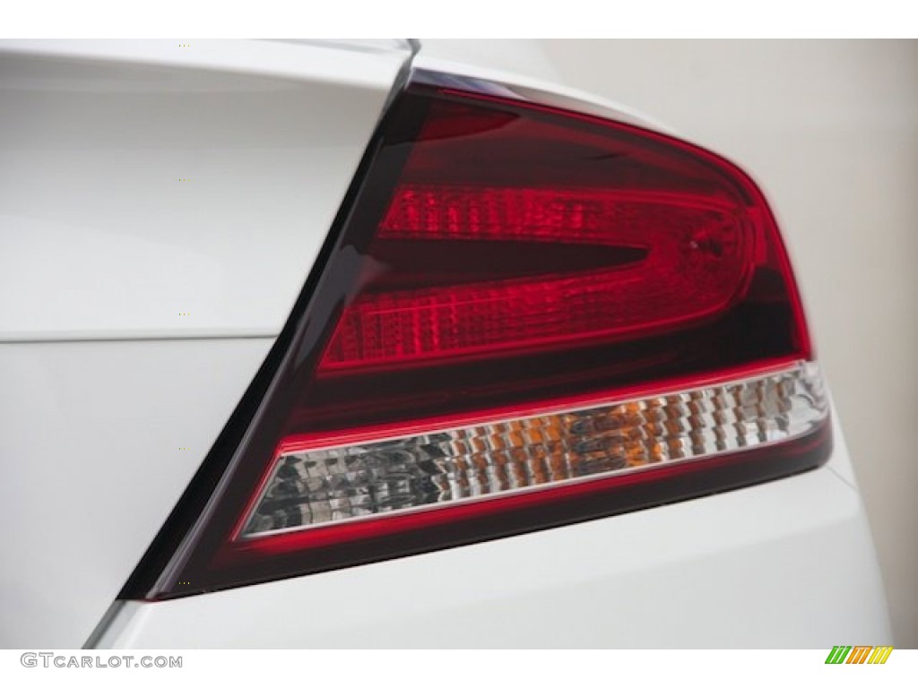 2015 Civic LX Coupe - Taffeta White / Gray photo #4