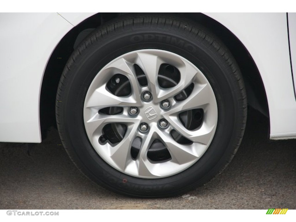 2015 Civic LX Coupe - Taffeta White / Gray photo #7