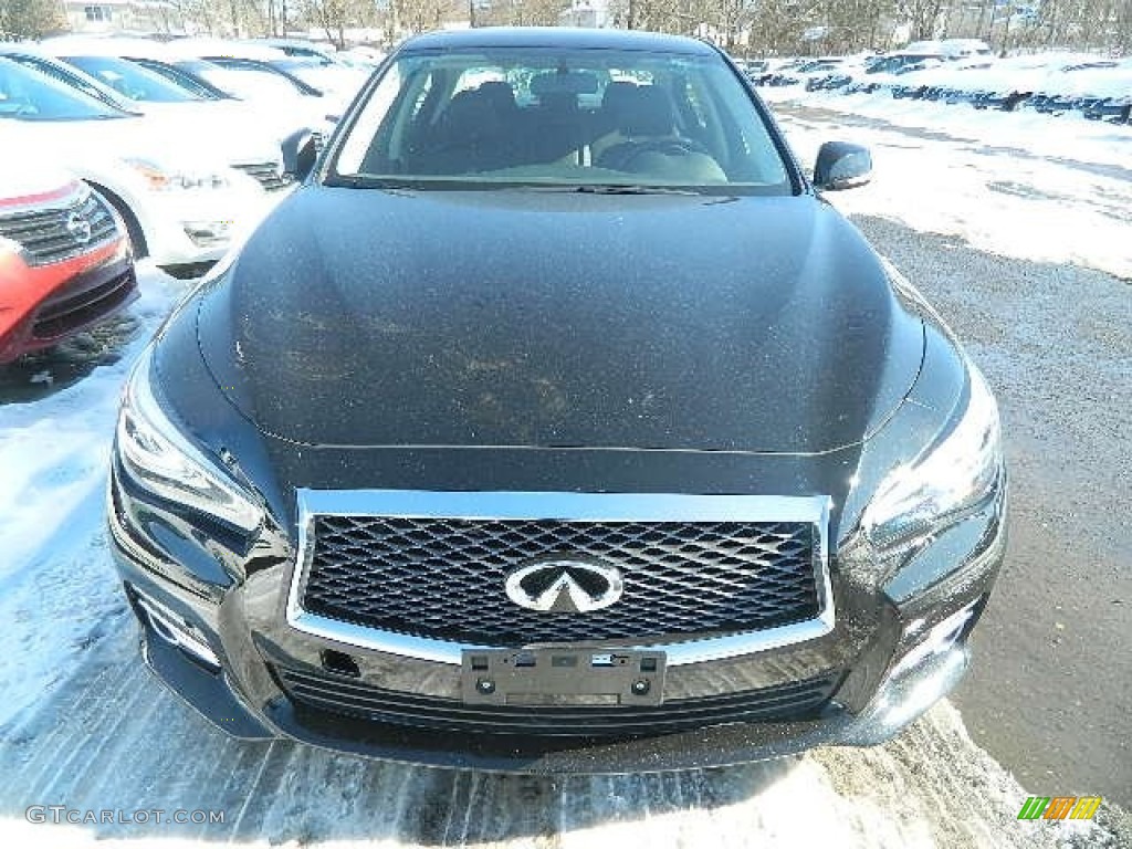 2014 Q 50 3.7 AWD - Black Obsidian / Graphite photo #1