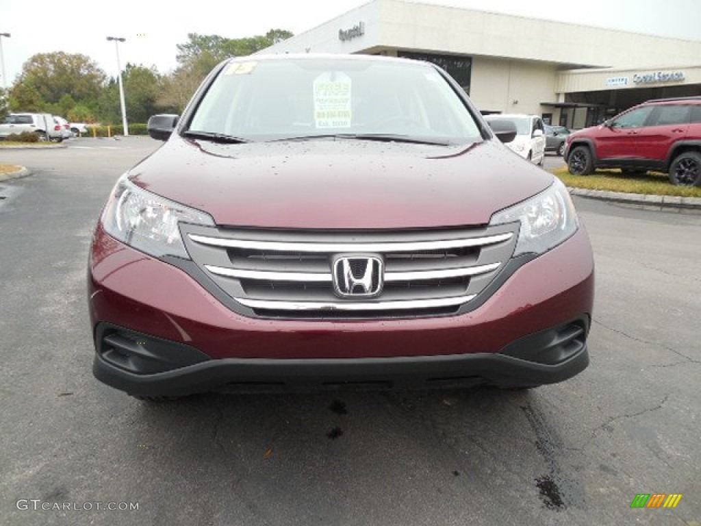 2013 CR-V LX - Basque Red Pearl II / Gray photo #14