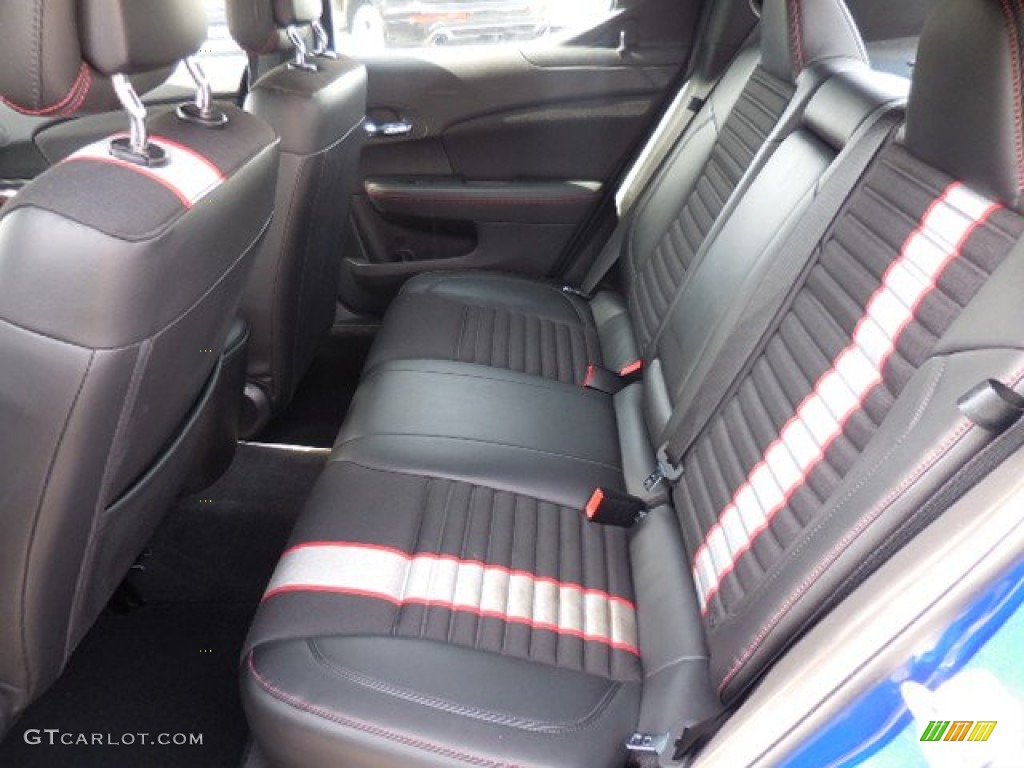 2012 Avenger R/T - Blue Streak Pearl / Black/Silver/Red photo #5