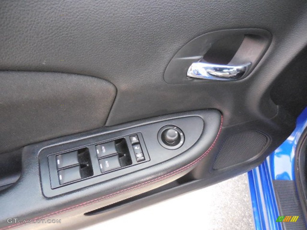 2012 Avenger R/T - Blue Streak Pearl / Black/Silver/Red photo #18