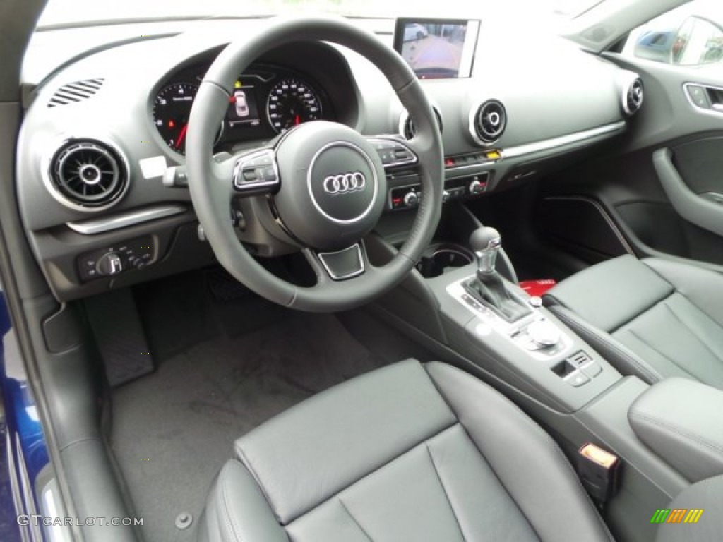 Black Interior 2015 Audi A3 2.0 TDI Premium Photo #101872249