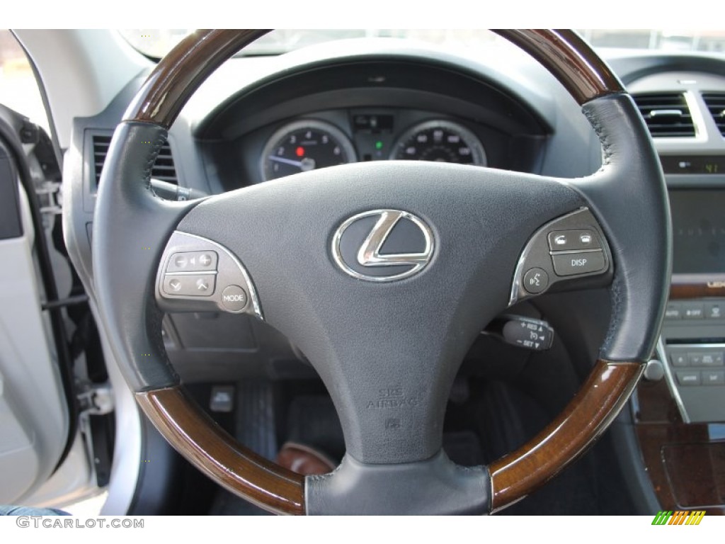 2011 Lexus ES 350 Light Gray Steering Wheel Photo #101873902