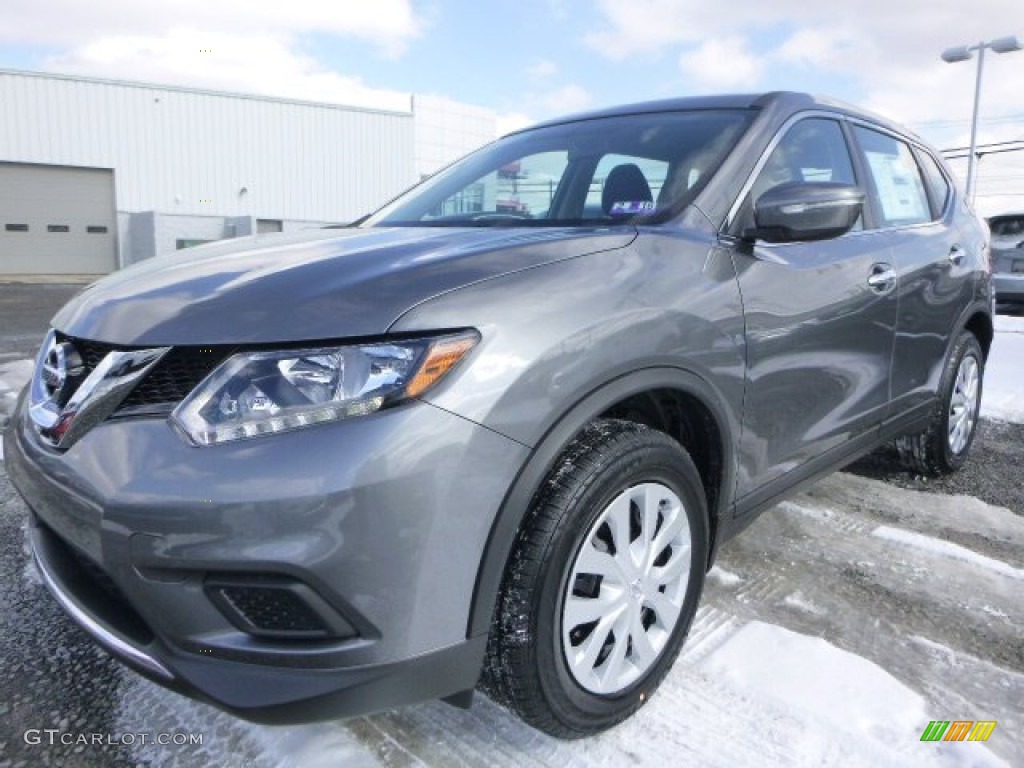 2015 Rogue S AWD - Gun Metallic / Charcoal photo #7