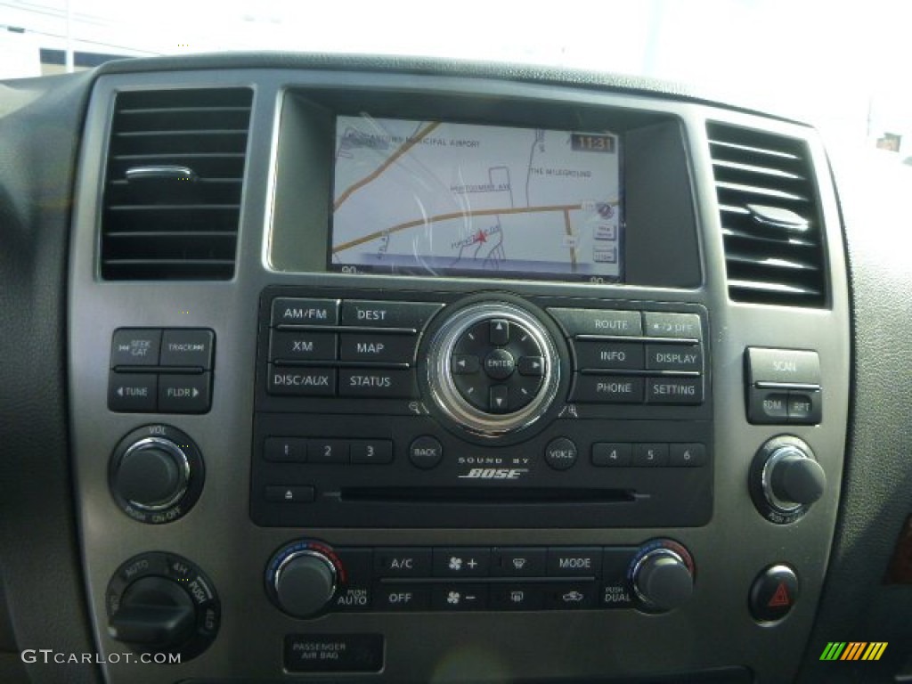 2015 Armada Platinum 4x4 - Magnetic Black / Charcoal photo #20