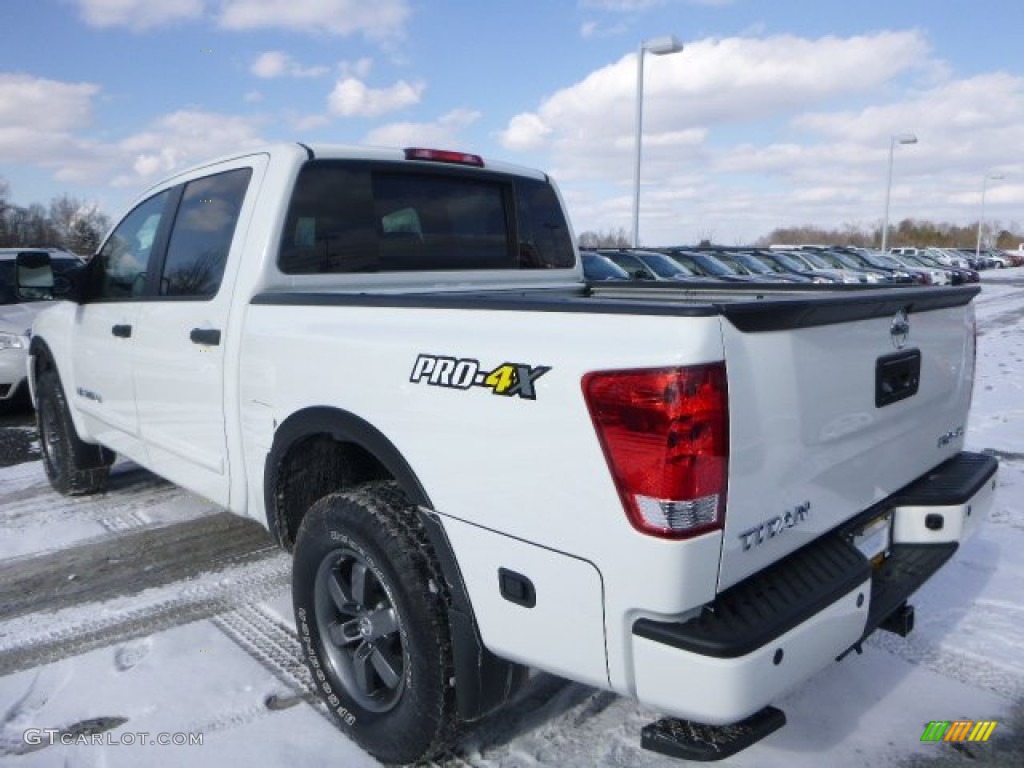 Glacier White 2015 Nissan Titan PRO-4X Crew Cab 4x4 Exterior Photo #101876771