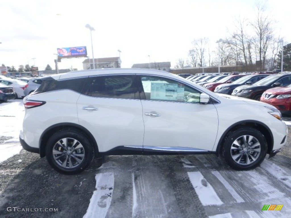 2015 Murano SL AWD - Pearl White / Cashmere photo #2