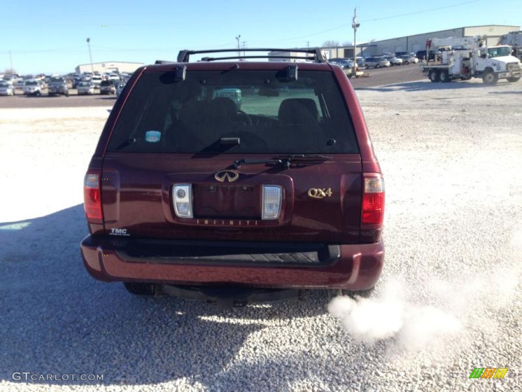 2001 QX4 4x4 - Burgundy Metallic / Stone Beige photo #4