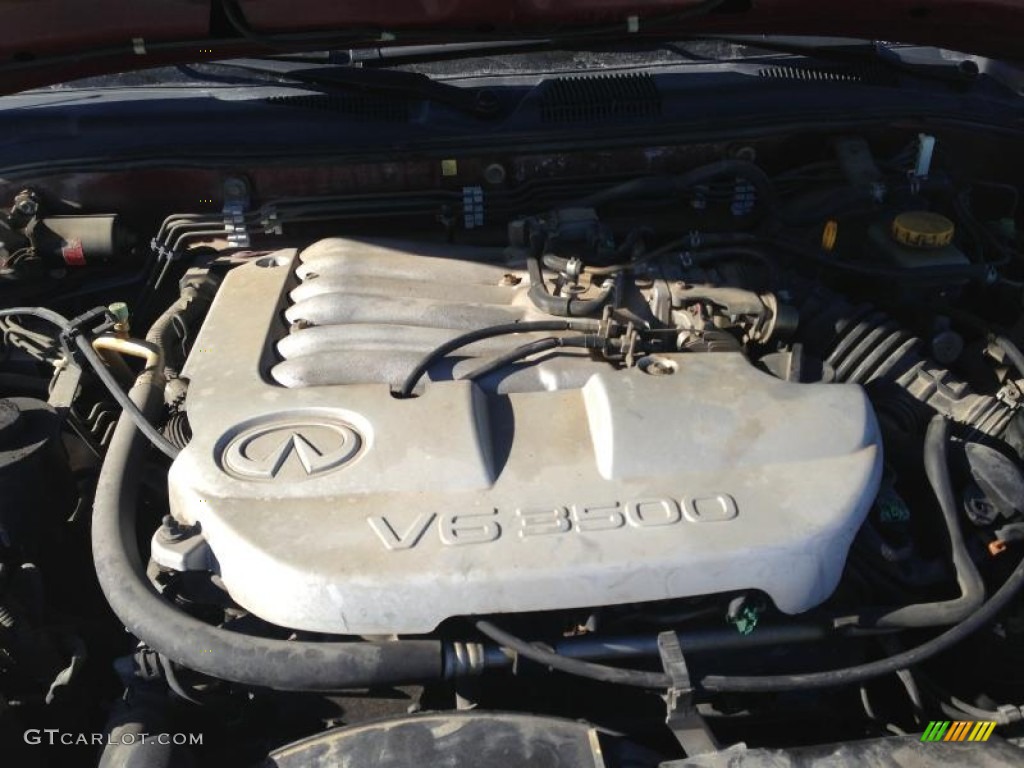 2001 QX4 4x4 - Burgundy Metallic / Stone Beige photo #12