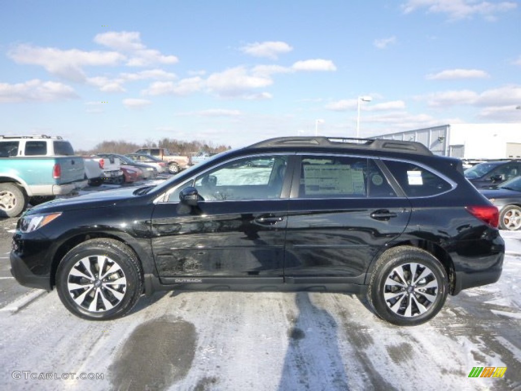 Crystal Black Silica 2015 Subaru Outback 2.5i Limited Exterior Photo #101877967