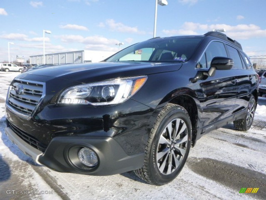 Crystal Black Silica 2015 Subaru Outback 2.5i Limited Exterior Photo #101877988