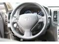 2010 Infiniti G Graphite Interior Steering Wheel Photo