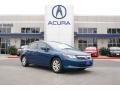2012 Dyno Blue Pearl Honda Civic LX Sedan  photo #1