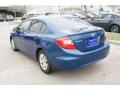 2012 Dyno Blue Pearl Honda Civic LX Sedan  photo #6
