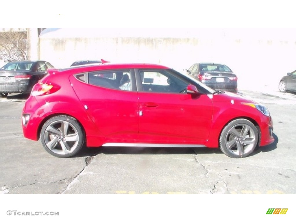 Boston Red 2015 Hyundai Veloster Turbo Exterior Photo #101884025