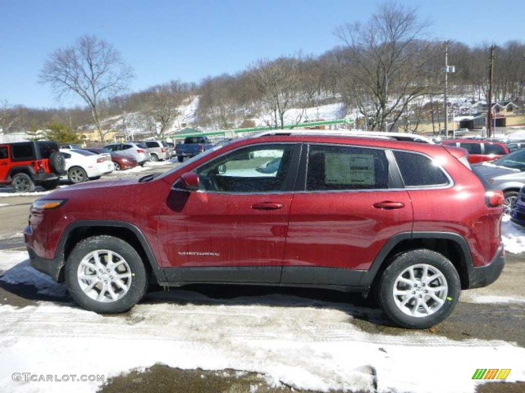 Deep Cherry Red Crystal Pearl 2015 Jeep Cherokee Latitude 4x4 Exterior Photo #101885150