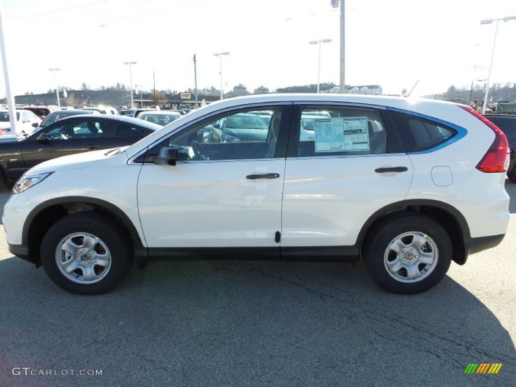 2015 CR-V LX AWD - White Diamond Pearl / Beige photo #3