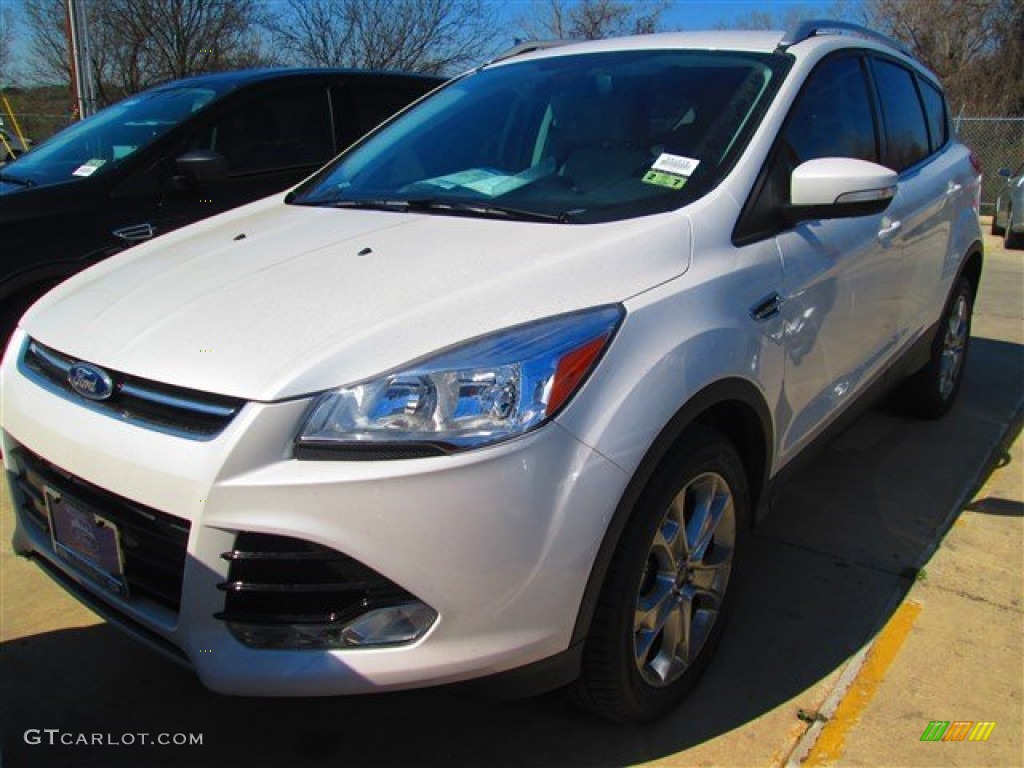 2015 Escape Titanium - White Platinum Metallic Tri-Coat / Medium Light Stone photo #4