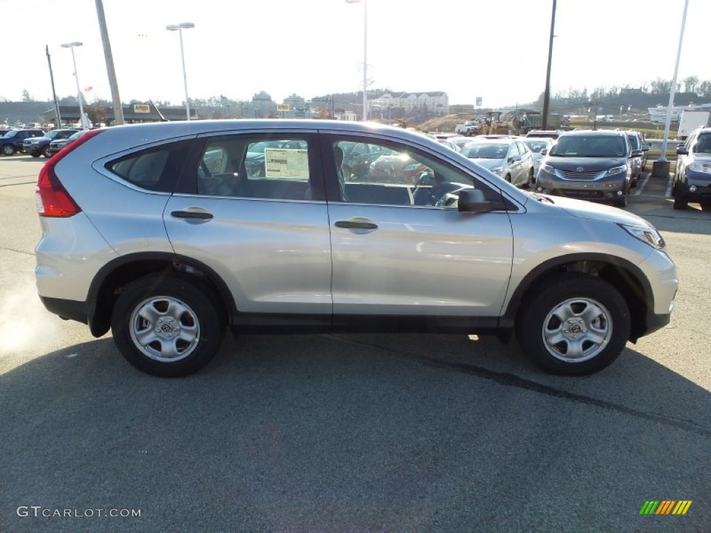 2015 CR-V LX AWD - Alabaster Silver Metallic / Gray photo #7