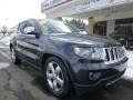 2012 True Blue Pearl Jeep Grand Cherokee Overland 4x4  photo #3