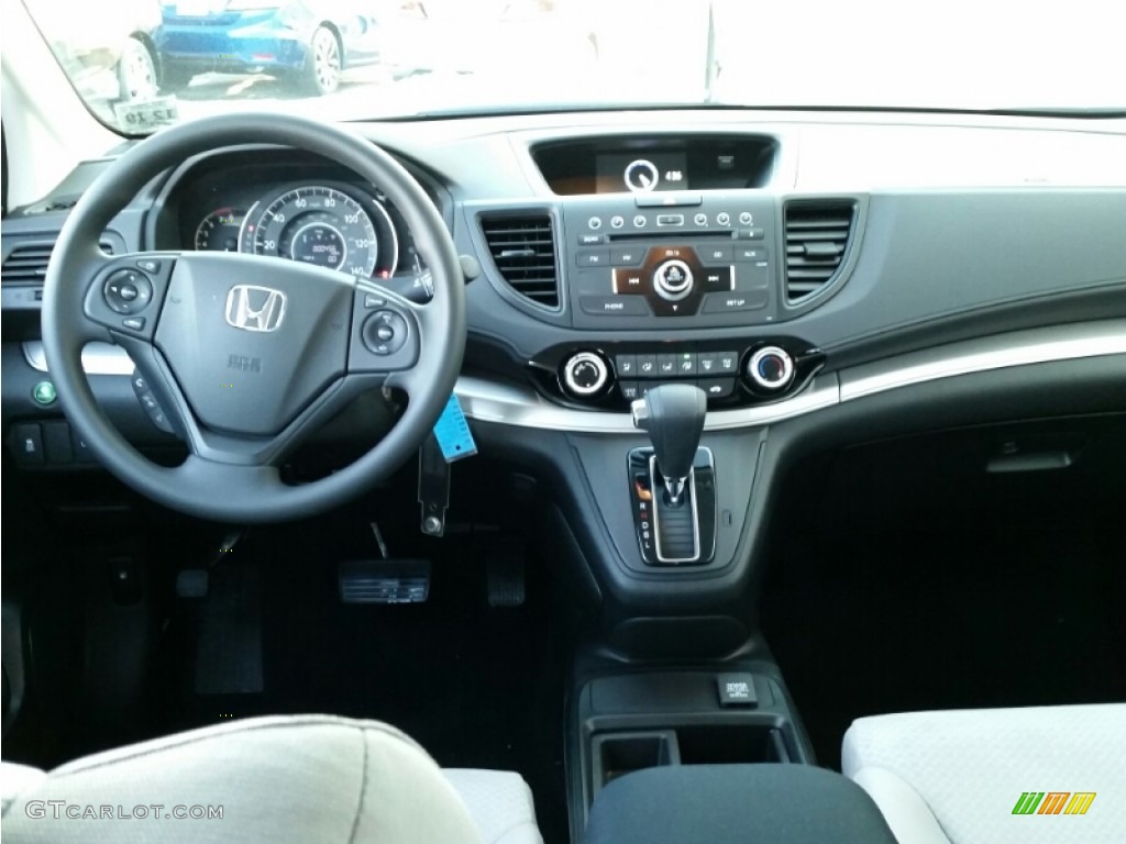 2015 CR-V LX AWD - Obsidian Blue Pearl / Gray photo #12