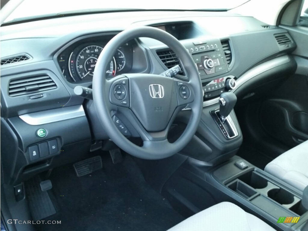 2015 CR-V LX AWD - Obsidian Blue Pearl / Gray photo #13