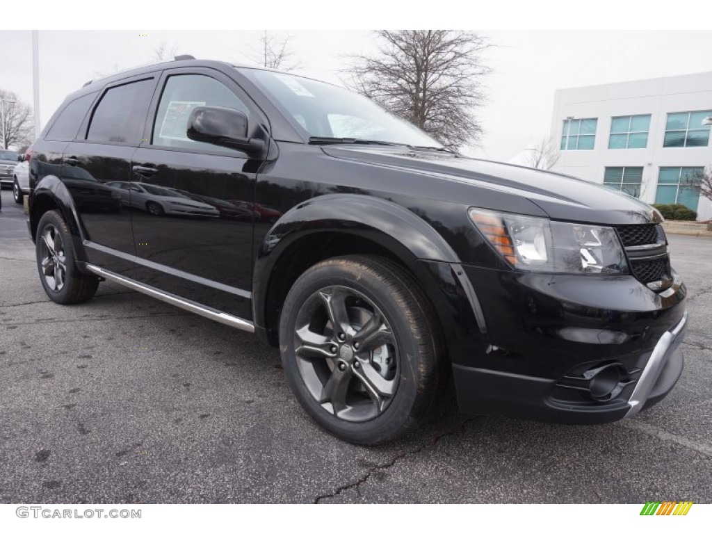 Pitch Black 2015 Dodge Journey Crossroad Exterior Photo #101890038