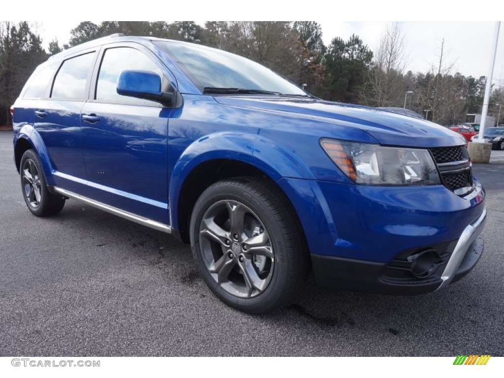 Blue Streak Pearl 2015 Dodge Journey Crossroad Exterior Photo #101890251