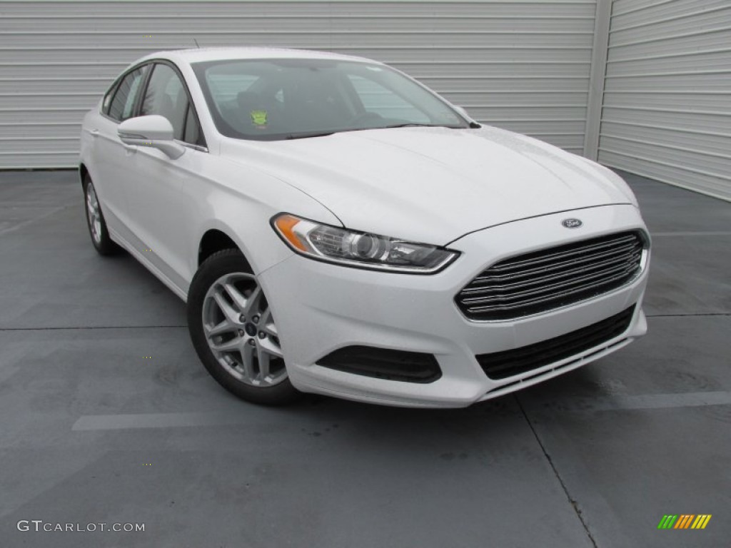 2015 Fusion SE - Oxford White / Charcoal Black photo #1