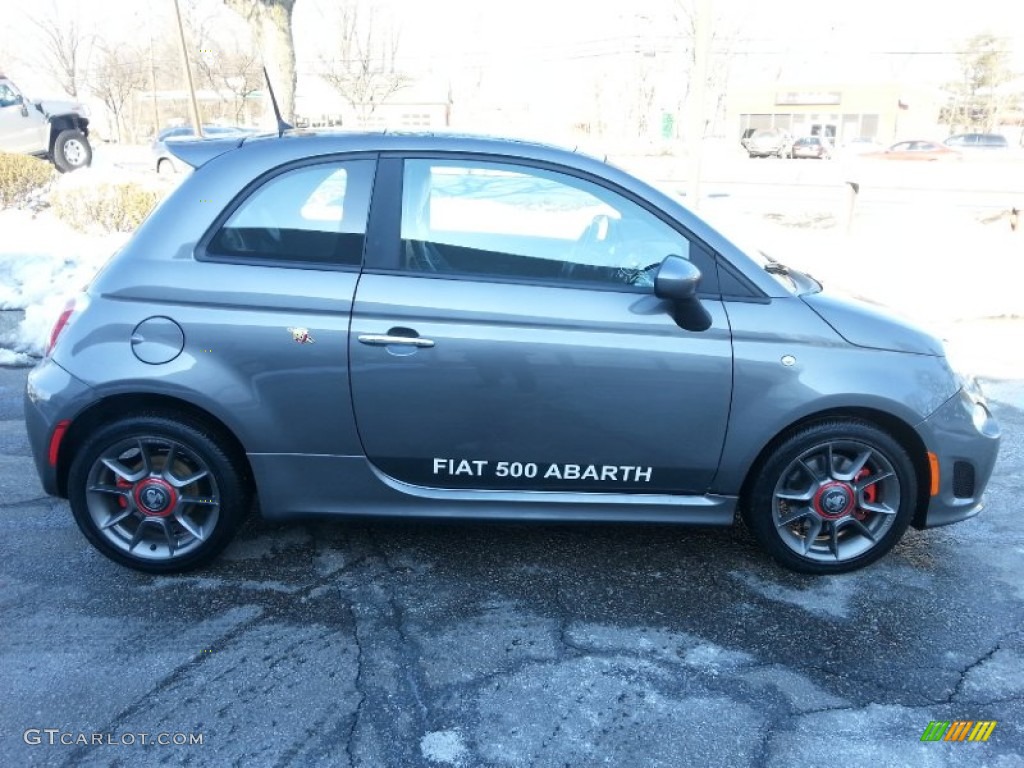 2013 500 Abarth - Grigio (Gray) / Abarth Nero/Nero (Black/Black) photo #2