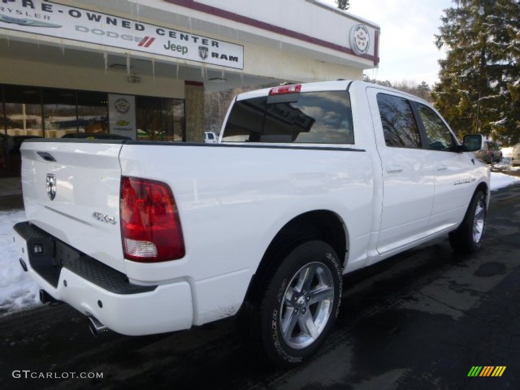 2012 Ram 1500 Sport Crew Cab 4x4 - Bright White / Dark Slate Gray photo #10