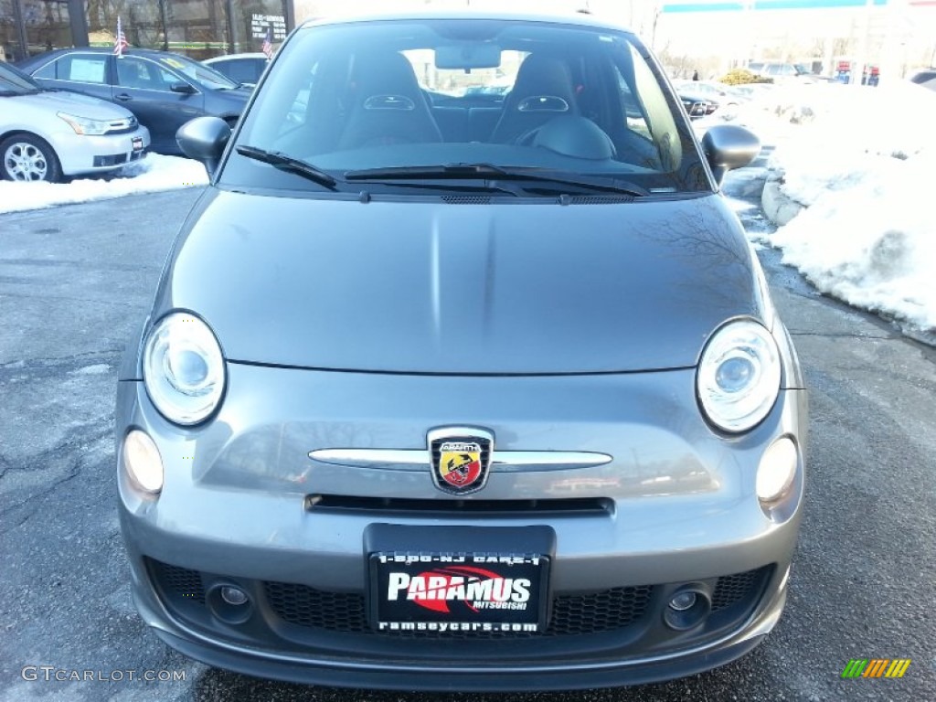 2013 500 Abarth - Grigio (Gray) / Abarth Nero/Nero (Black/Black) photo #4